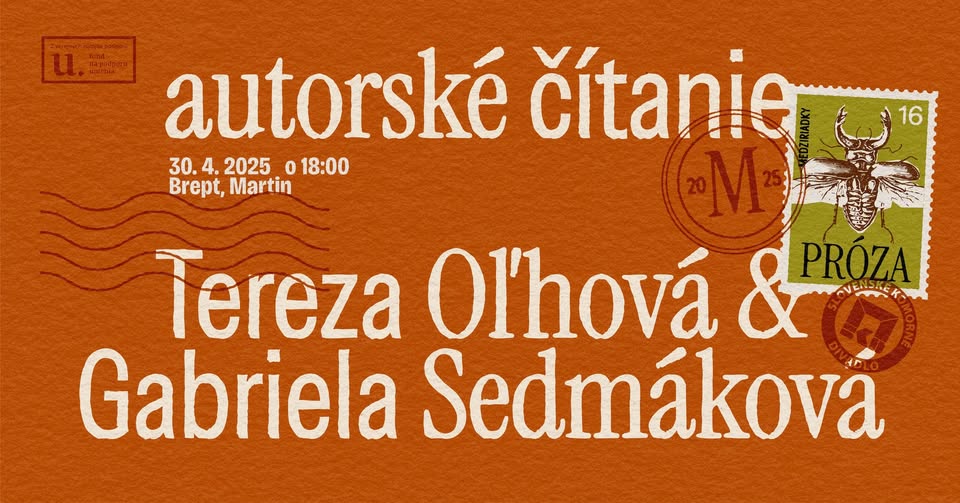 Autorské čítanie Medziriadkov - Tereza Oľhová a Gabriela Sedmáková