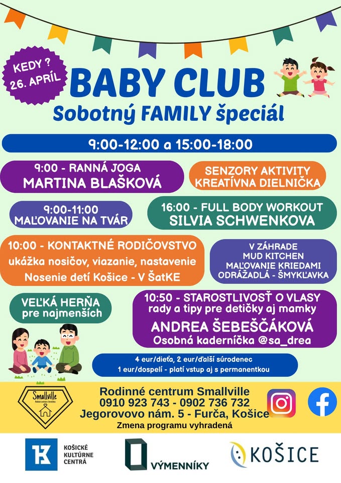 BABY CLUB - Sobotný FAMILY špeciál