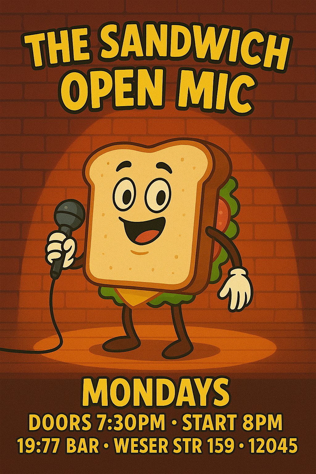 The Sandwich Open Mic (English)