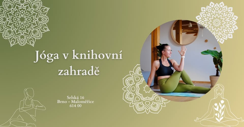 Flow jóga v knihovní zahradě 🧘‍♀️