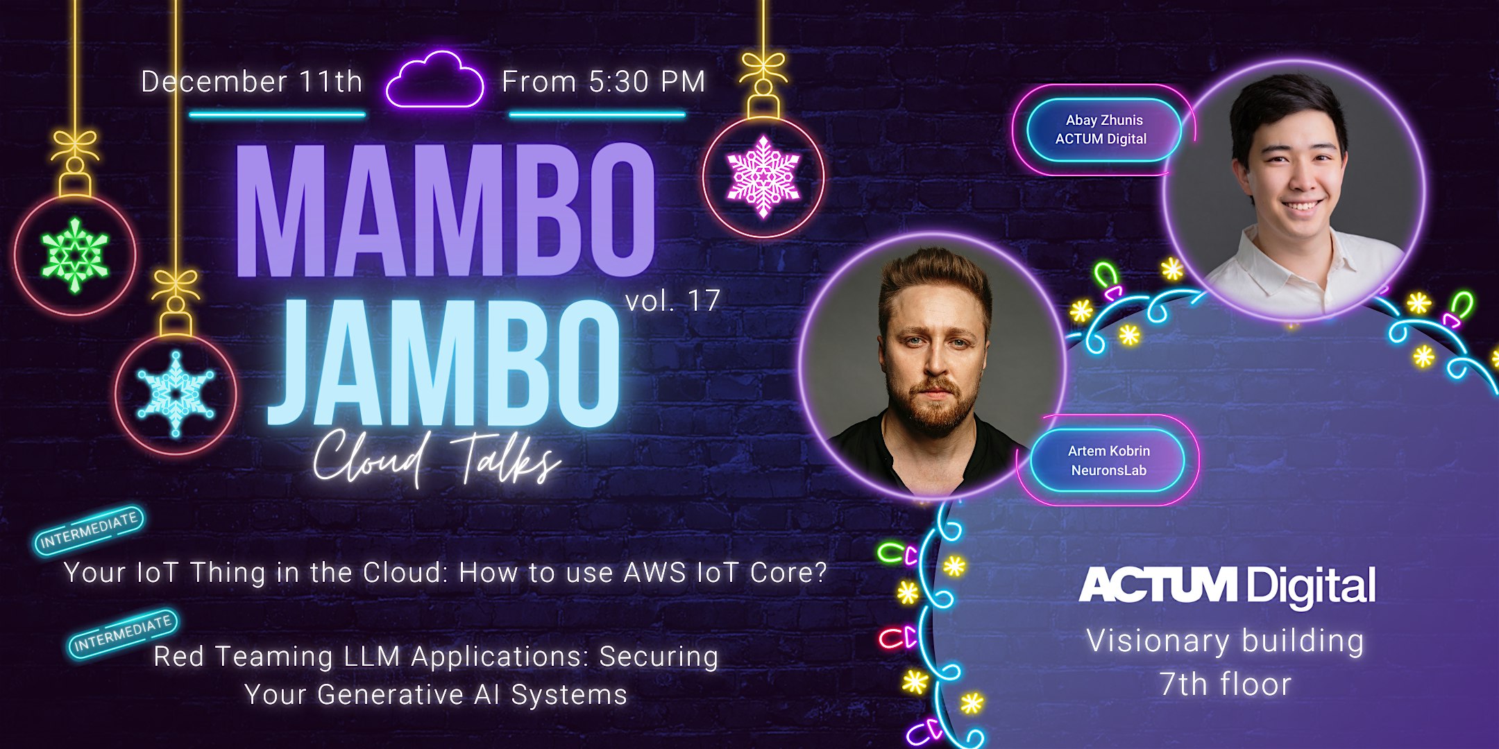 Mambo Jambo Tech Talks vol.17 - Cloud Talks