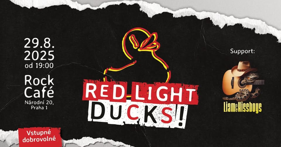 Koncert: Red Light Ducks + Liam & Hissboys