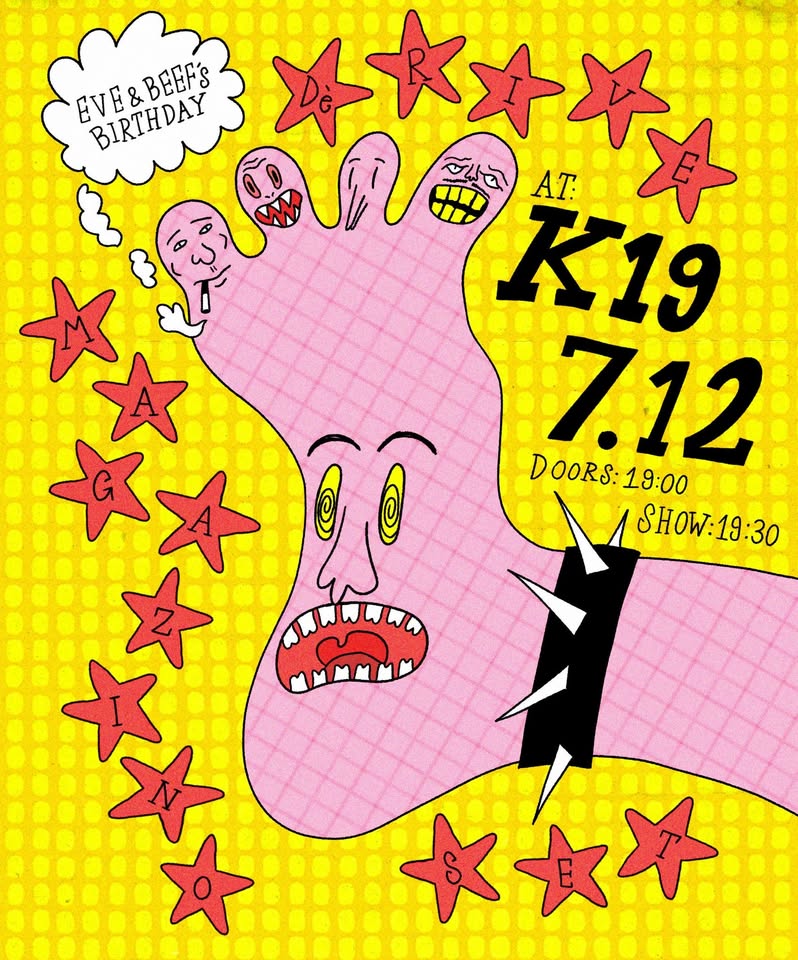 MAGAZINO (garagepunk,Tel Aviv) & DéRIVE (synthpunk,Potsdam) & SET (postpunk,BLN)