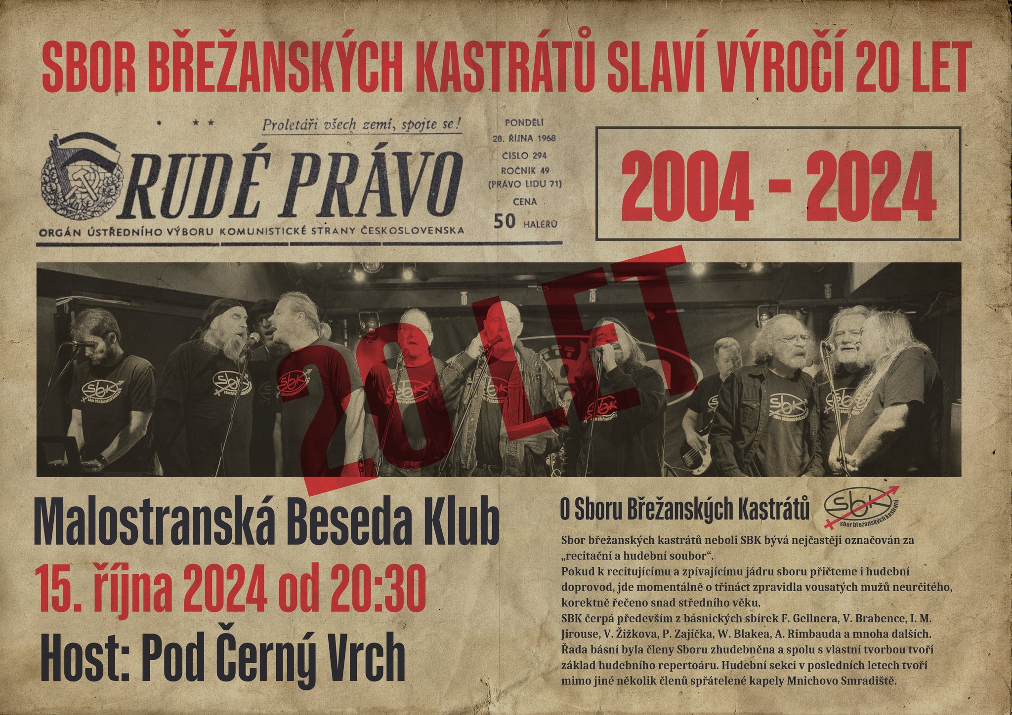 Sbor Břežanských Kastrátů slaví výročí 20 let
