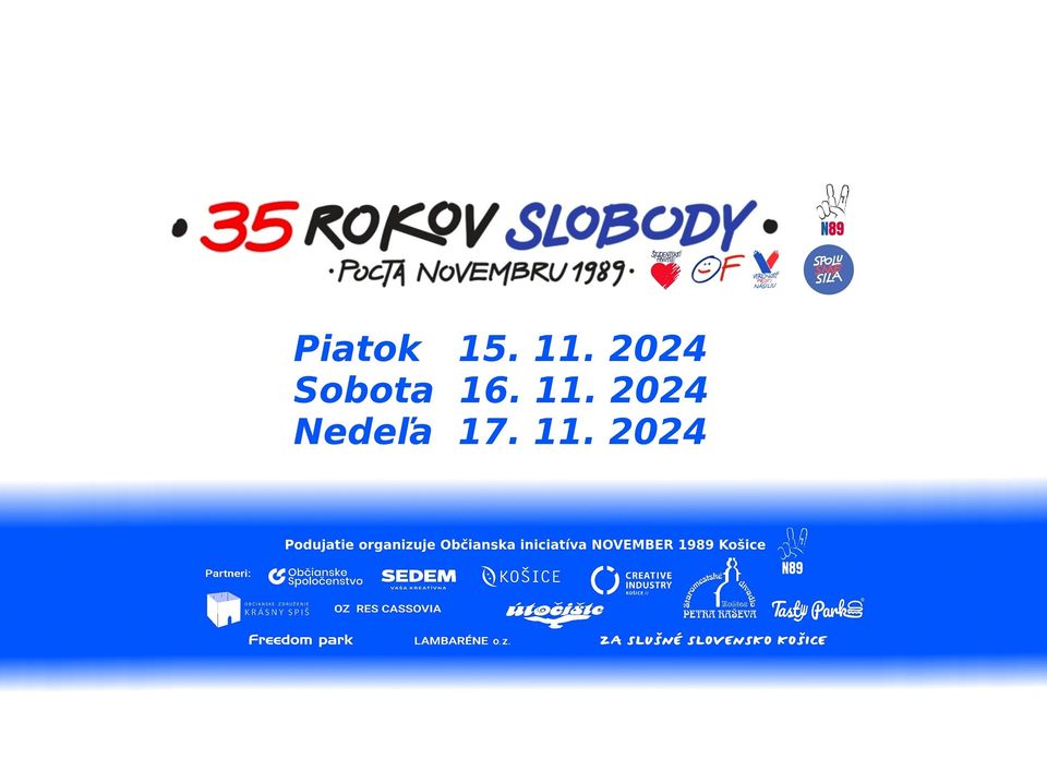 35 ROKOV SLOBODY - pocta Novembru 1989