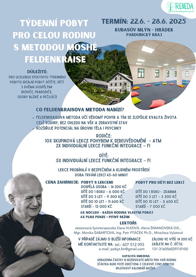 Rodinný týdenní pobyt s Feldenkraisovou metodou