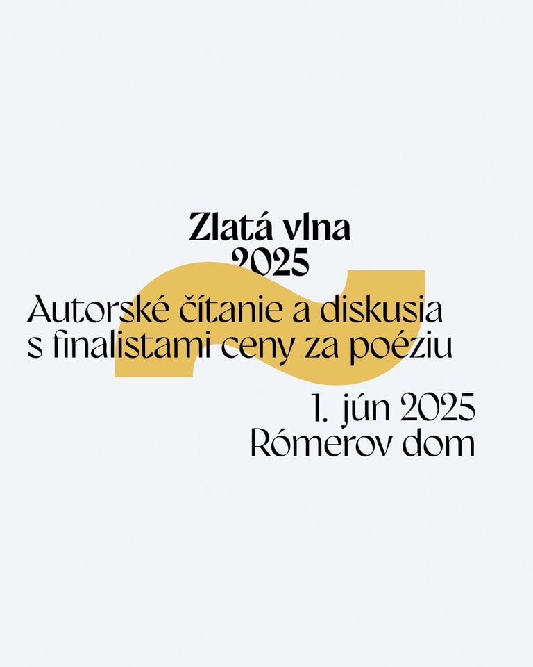 Čítačka/diskusia finalistov ceny za poéziu Zlatá vlna 2025 (BRaK 2025)