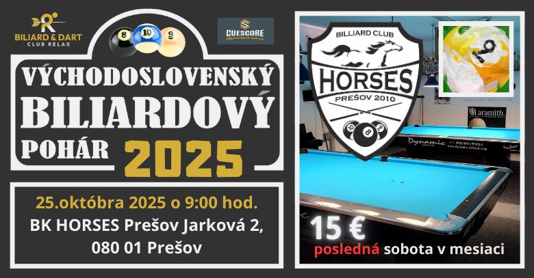 VÝCHODOSLOVENSKÝ BILIARDOVÝ POHÁR 2025 - 10