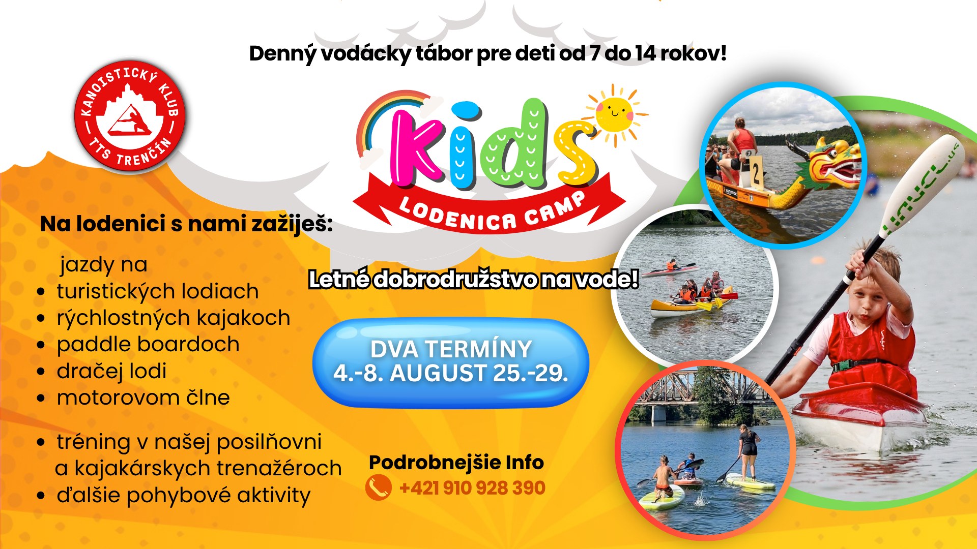 Denný vodácky camp na lodenici