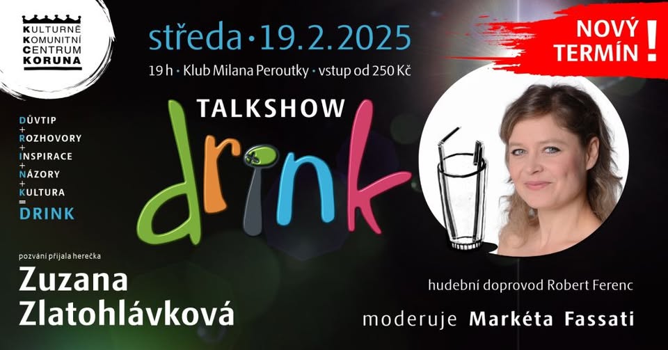 Talkshow DRINK se Zuzanou Zlatohlávkovou