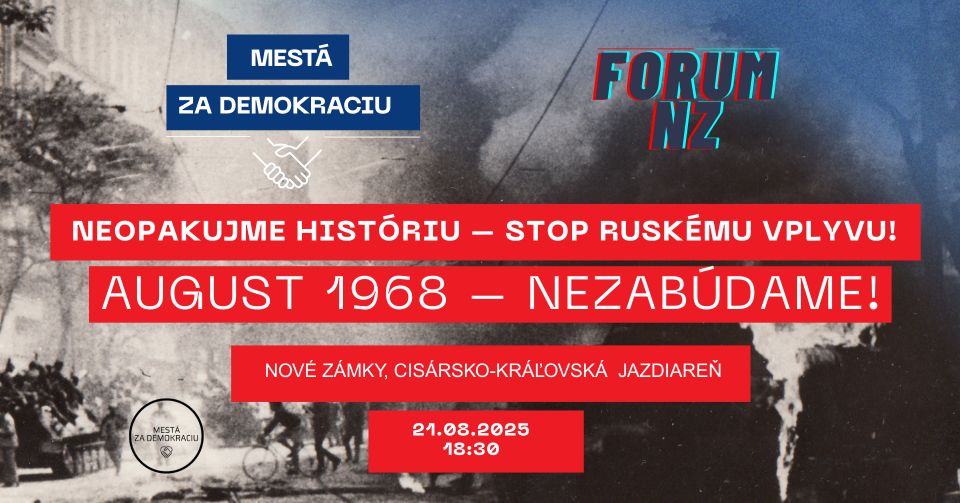 🕯️ Spomienkové stretnutie k okupácii Československa 1968