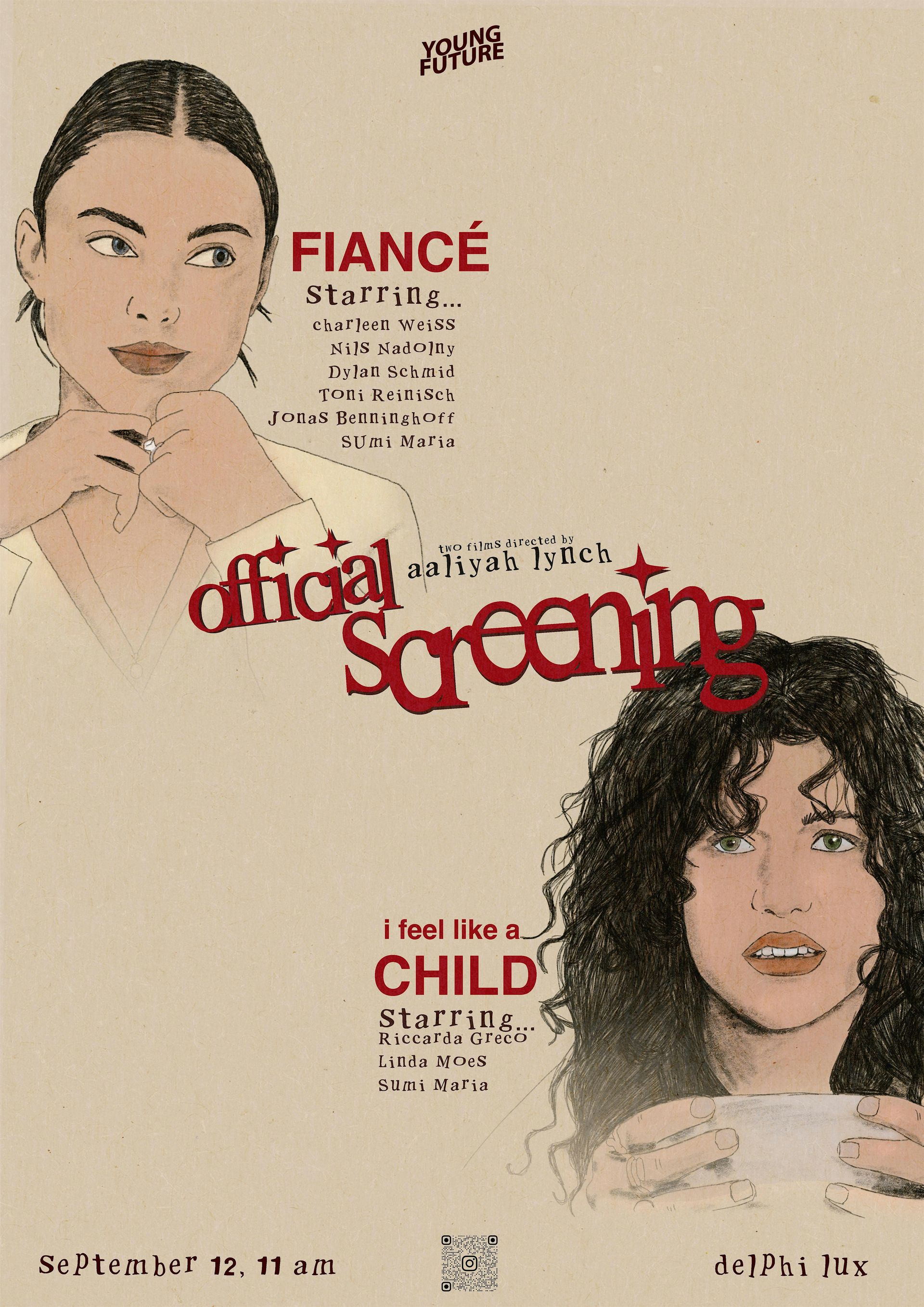 Double Screening of the films  "Fiancé! & "I Feel Like A Child"