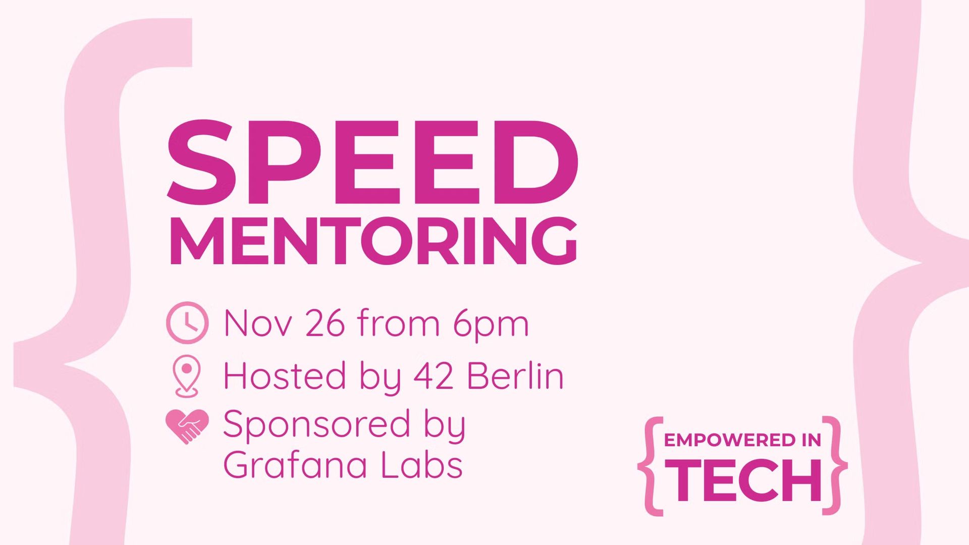 Speed Mentoring Event