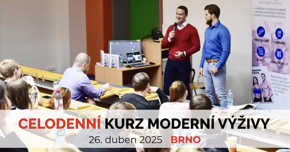 Celodenní kurz Moderní Výživy v Brně