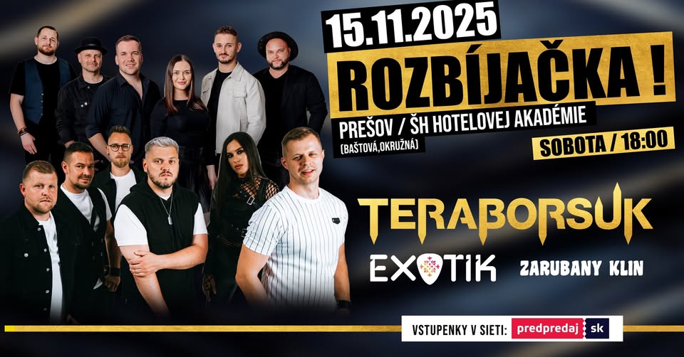 TERABORSUK, EXOTIK a ZARUBANY KLIN – ROZBÍJAČKA!