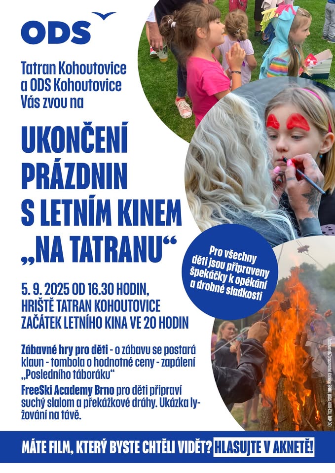 Ukončení prázdnin s letním kinem „Na Tatranu“