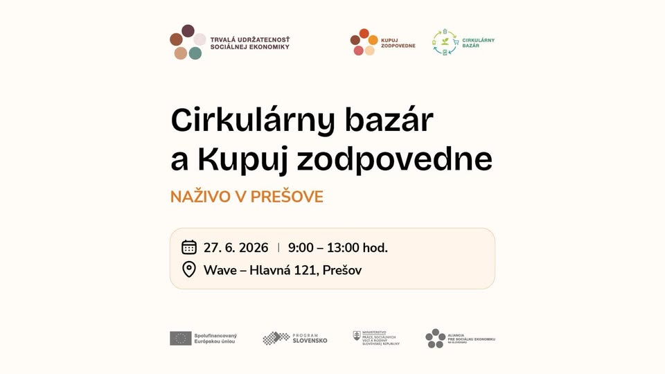 Cirkulárny bazár a Kupuj zodpovedne - Naživo v Prešove