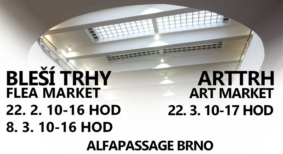 Bleší trh - flea market  ALFAPASSAGE Brno