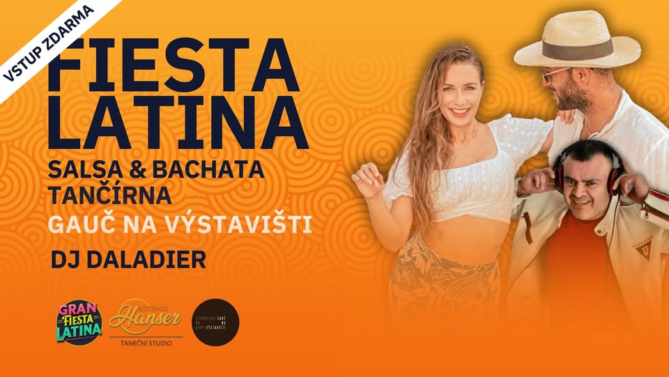 🎉 GRAN FIESTA LATINA: Salsa & Bachata TANČÍRNA⭐️ v Gauči na Výstavišti