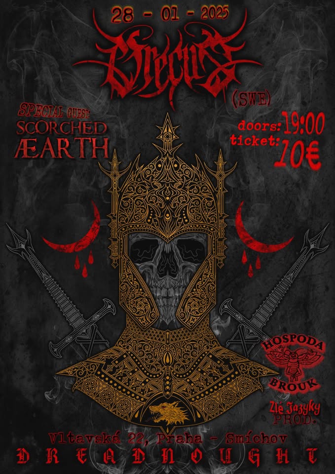 ORECUS (SWE) + SCORCHED ÆARTH (CZ) - HOSPODA BROUK - 28/1