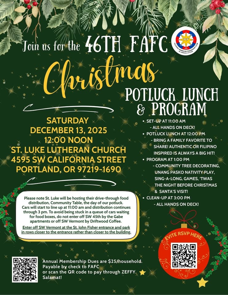 FAFC Christmas Potluck & Children's Program