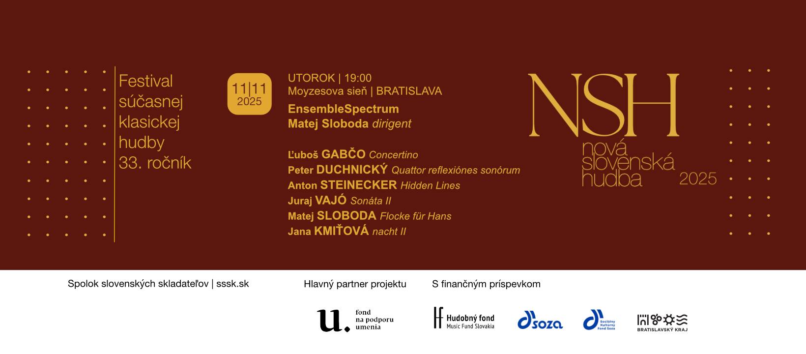Komorný súbor ako najflexibilnejšie médium súčasnej hudby (koncert v rámci festivalu Nová slovenská)