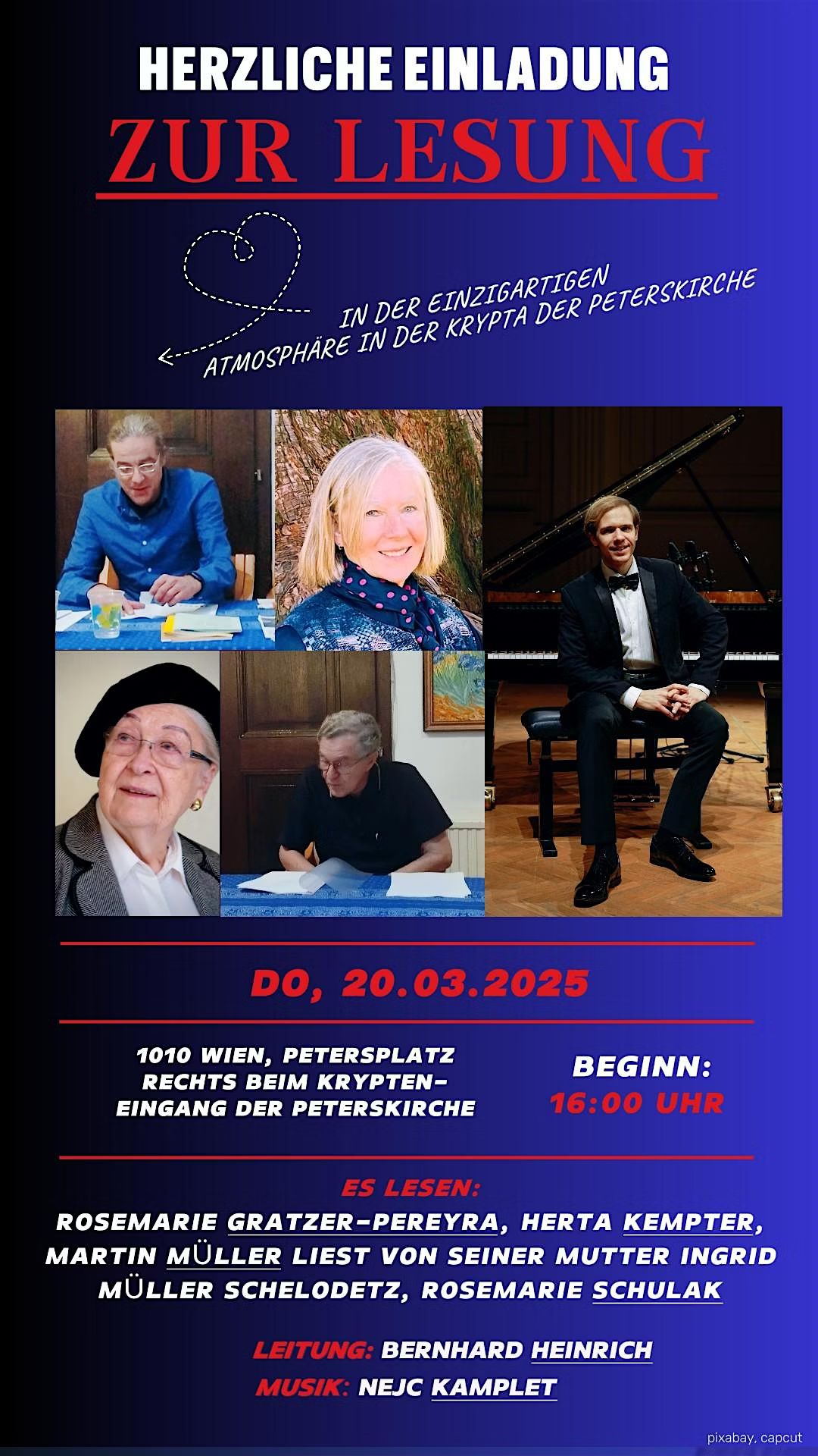 Lesung mit Musik in der Krypta
