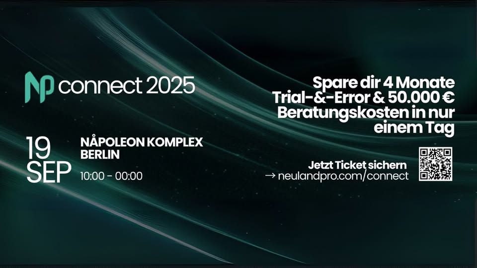Neulandpro Connect - KI-Event - Vernetzen und zur KI-Elite Deutschlands gehören