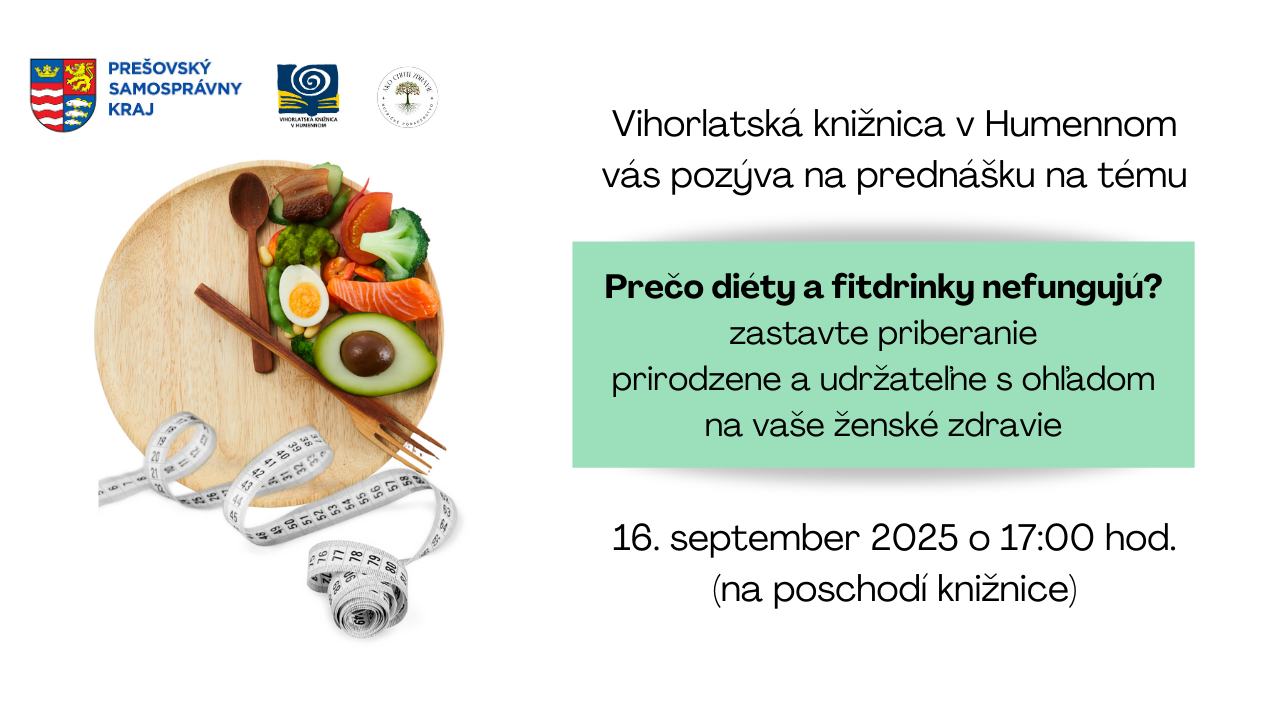 Prednáška: Prečo diéty a fitdrinky nefungujú?