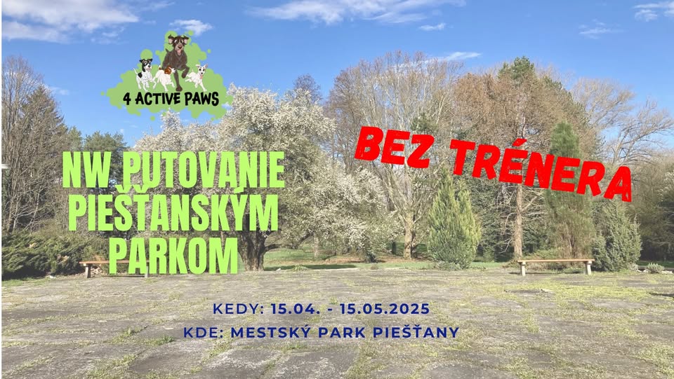 NW putovanie Piešťanským parkom