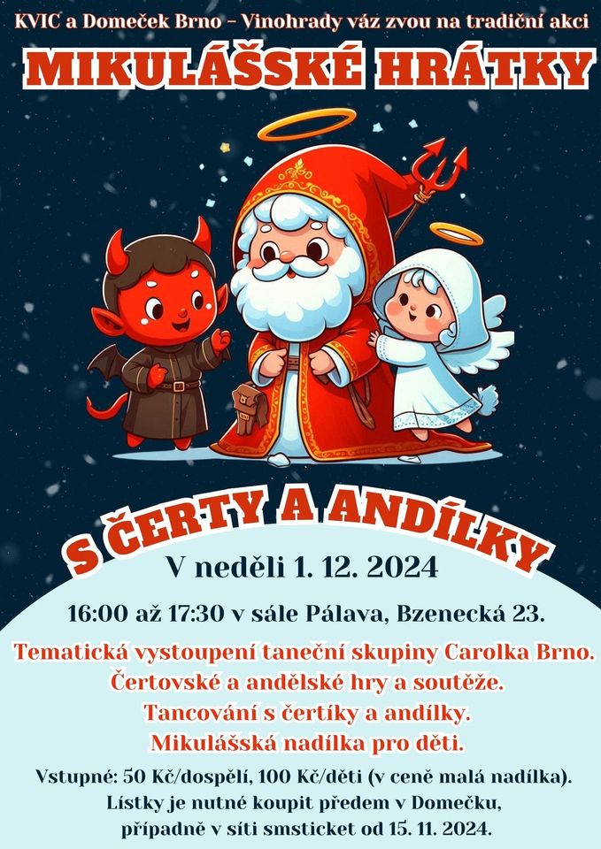 Mikulášské hrátky s čerty a anděly