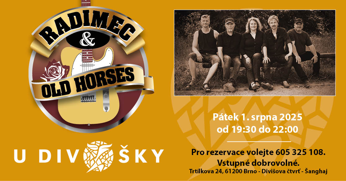 Koncert RADIMEC & OLD HORSES U Divošky