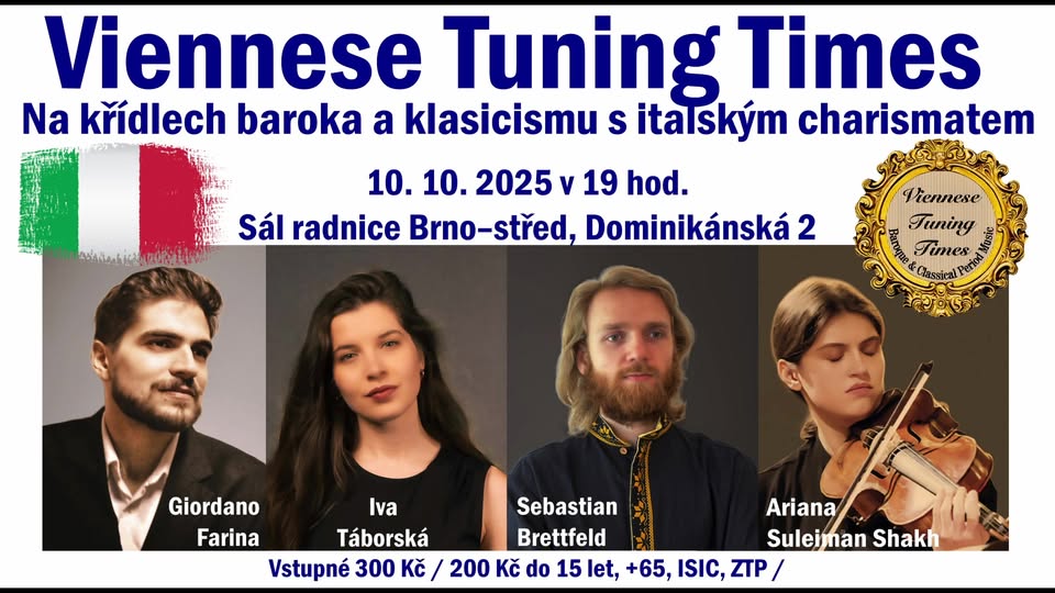 Viennes Tuning Times and Giordano Farina in Brno on the wings of Baroque and Classicism