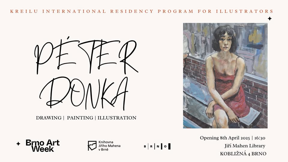 Péter Donka: Kresba, malba, ilustrace - vernisáž výstavy