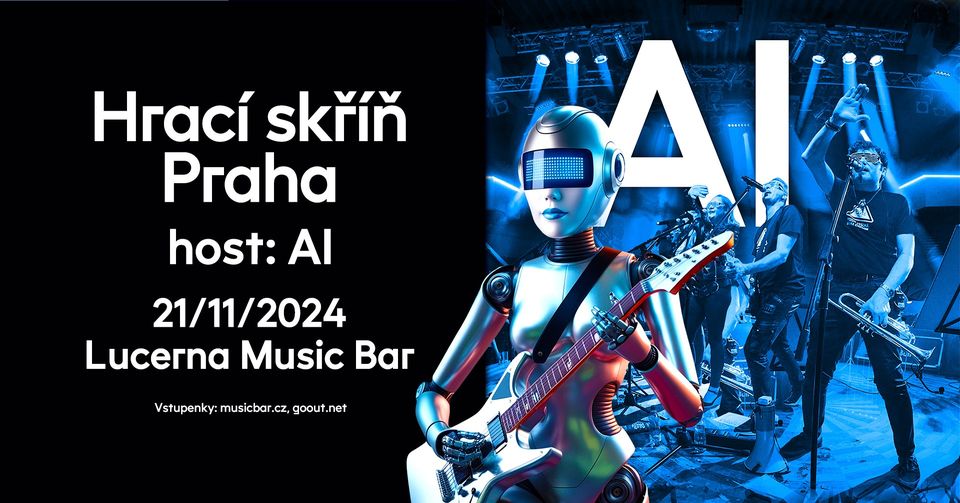 Hrací skříň Praha, host: AI | Lucerna Music Bar