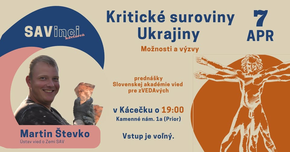 SAVinci kaviareň: Kritické suroviny Ukrajiny - možnosti a výzvy