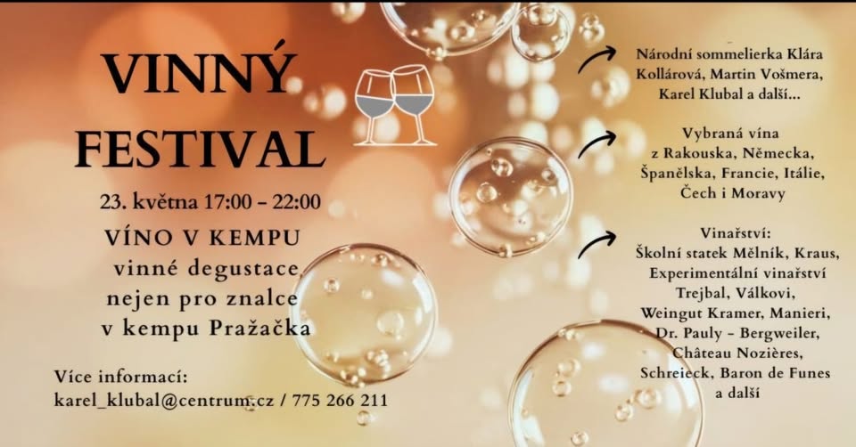 Vinný mini festival v kempu