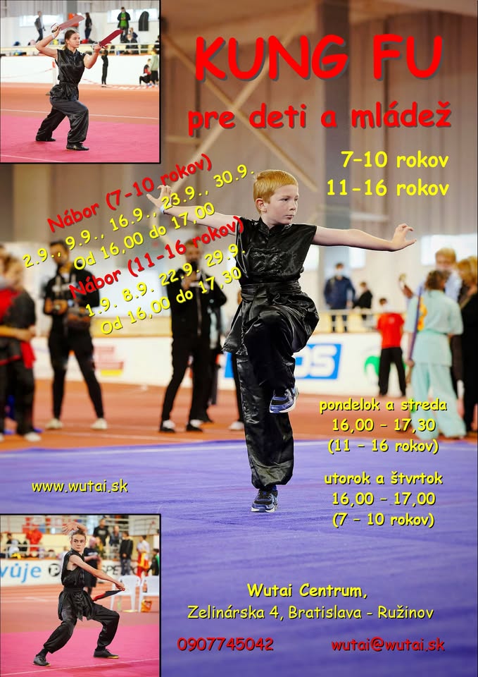 Kung fu pre deti a mládež - nábor