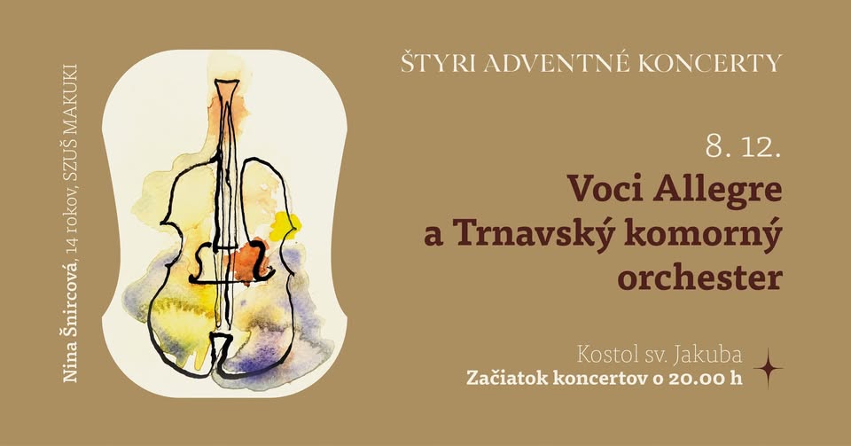 Voci Allegre a Trnavský komorný orchester – Štyri adventné koncerty 2024