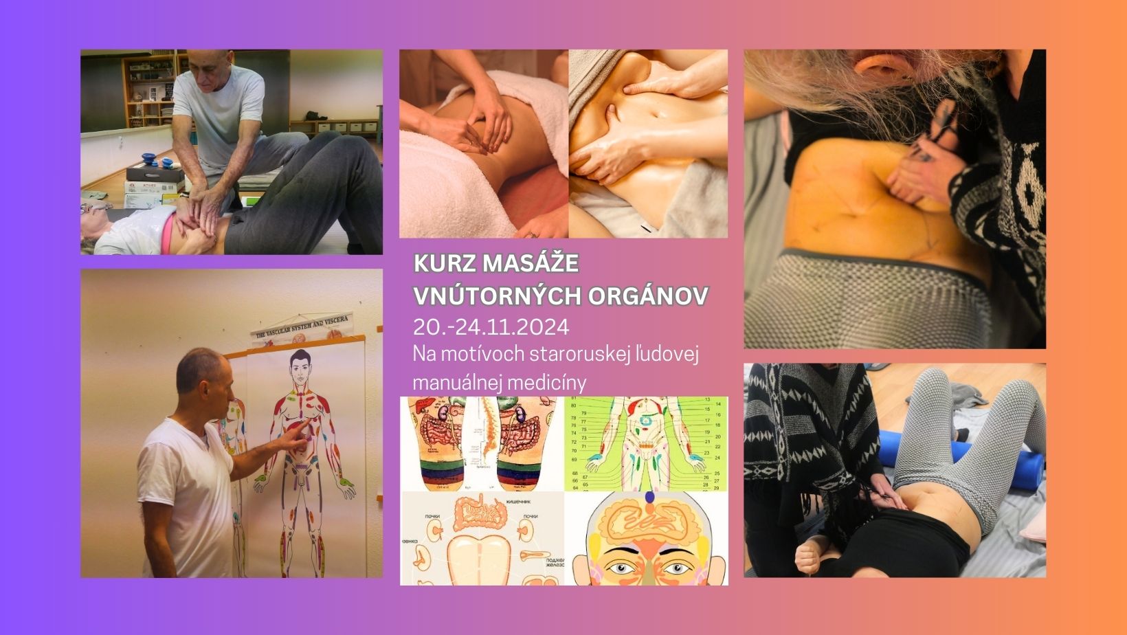 Kurz manuálnej  terapie vnútorných orgánov - viscerálnej masáže a diagnostiky