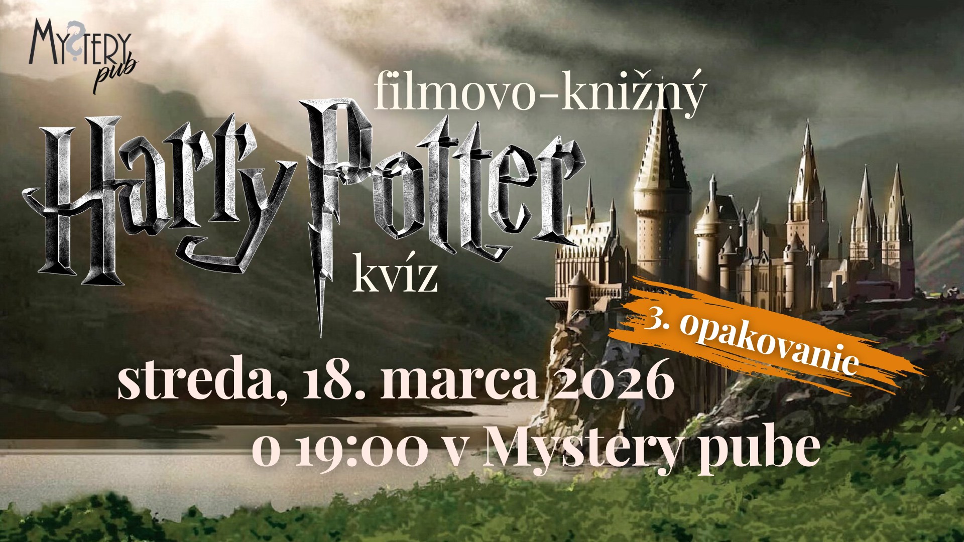 Mystery filmovo-knižný Harry Potter kvíz - 3. opakovanie