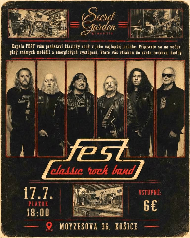 Klasický rock v srdci Košíc - Koncert FEST 🎸