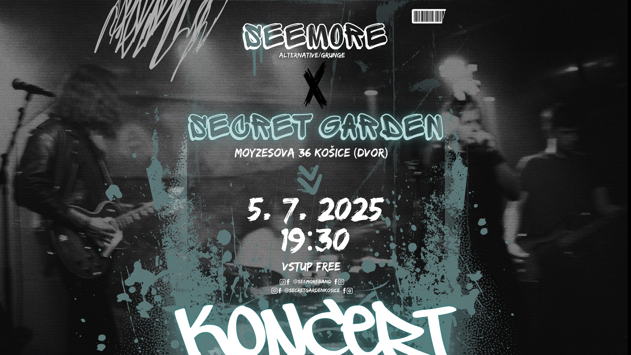 Koncert SEEMORE (alternative/grunge rock)