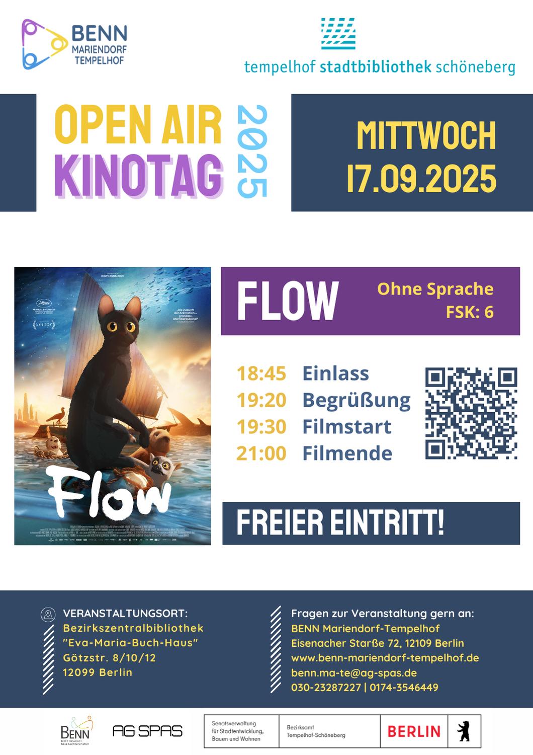 17.09.25 - BENN-Kinoabend in der Bezirkszentralbibliothek