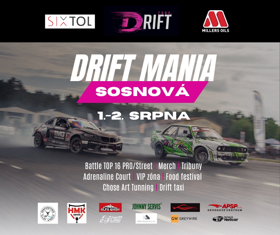 DRIFT MANIA - SOSNOVÁ - 1.-2.8.2025
