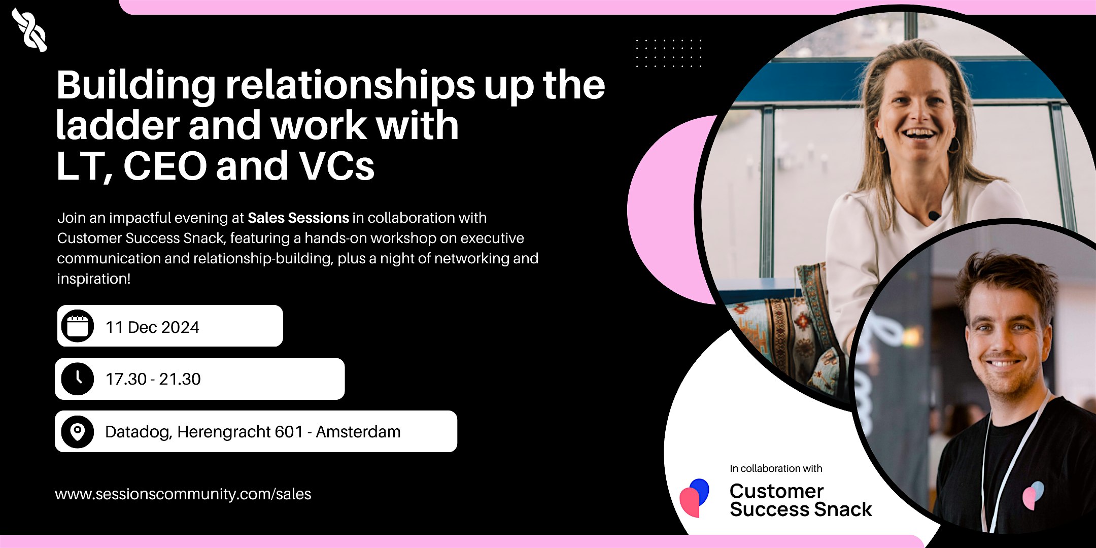 Sales Sessions Amsterdam / 11 December (CS Snack Collab`)