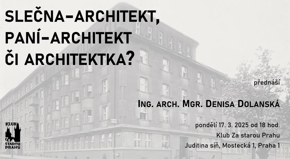 Slečna-architekt, paní-architekt či architektka?