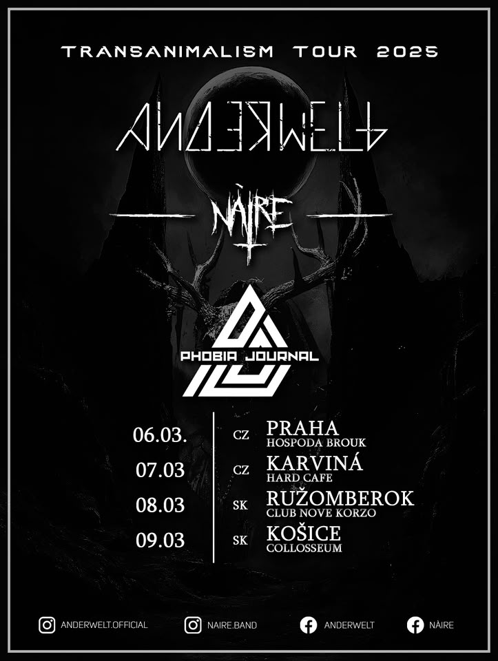 Anderwelt (AT) // Naire (AT) // Phobia Journal (CZ) live in Prague