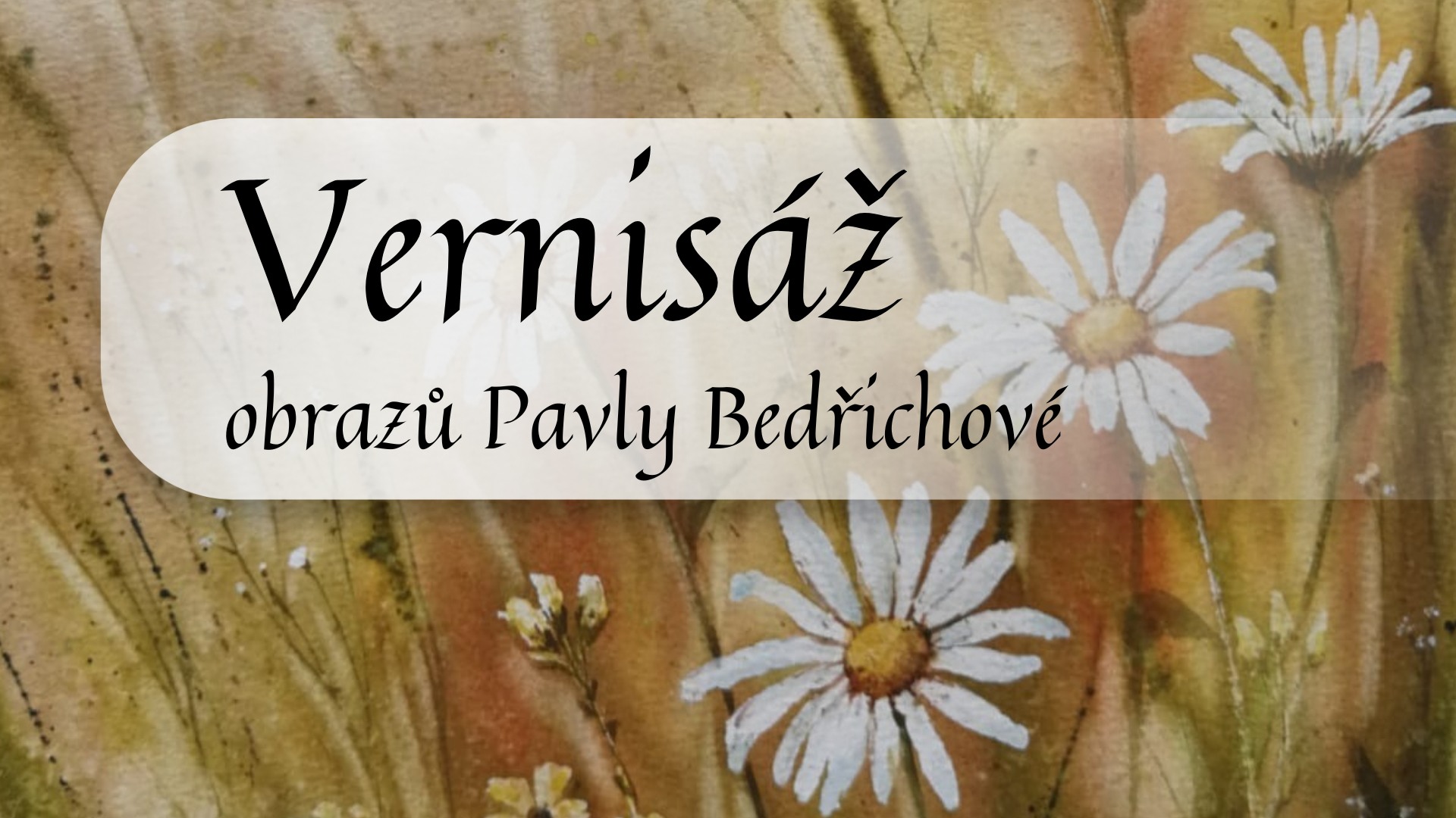 Vernisáž obrazů Pavly Bedřichové