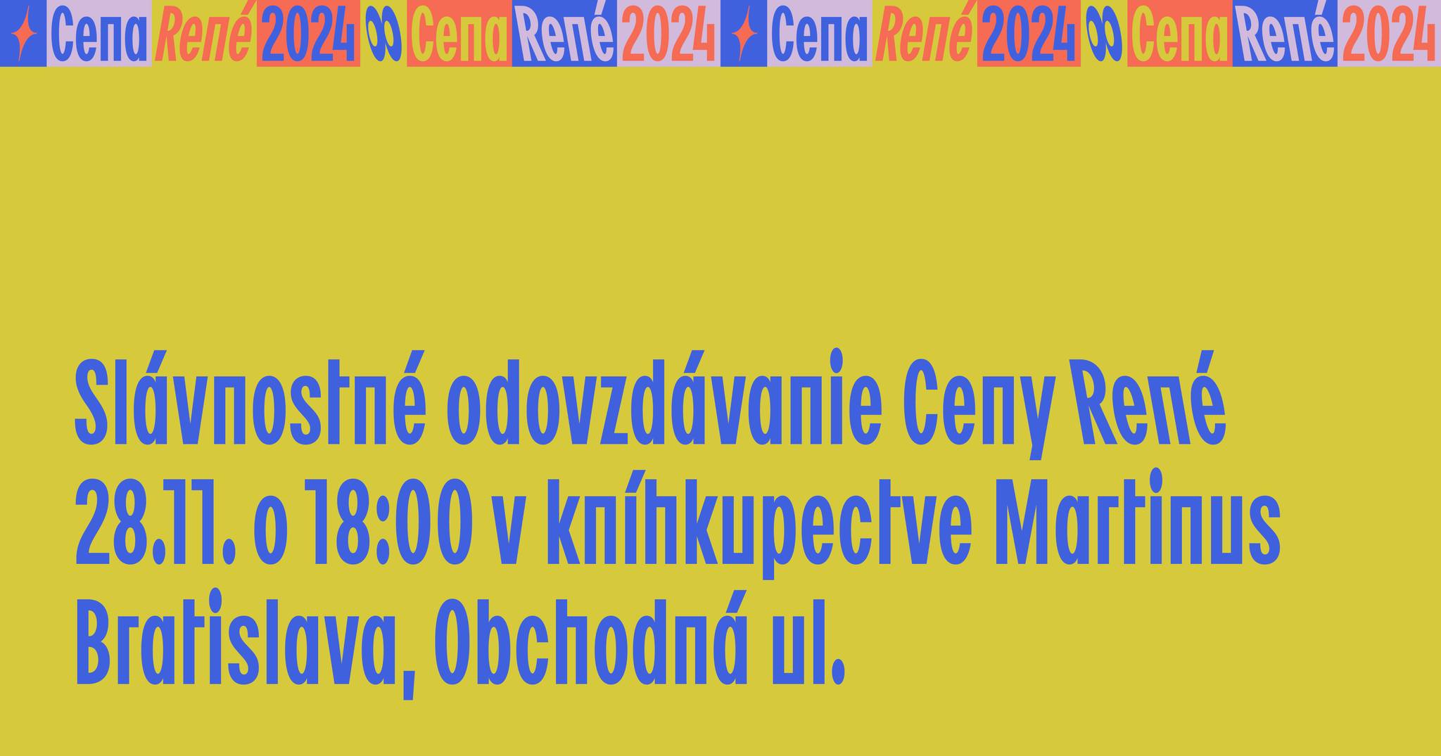 Slávnostné odovzdávanie Ceny René 2024